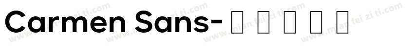 Carmen Sans字体转换